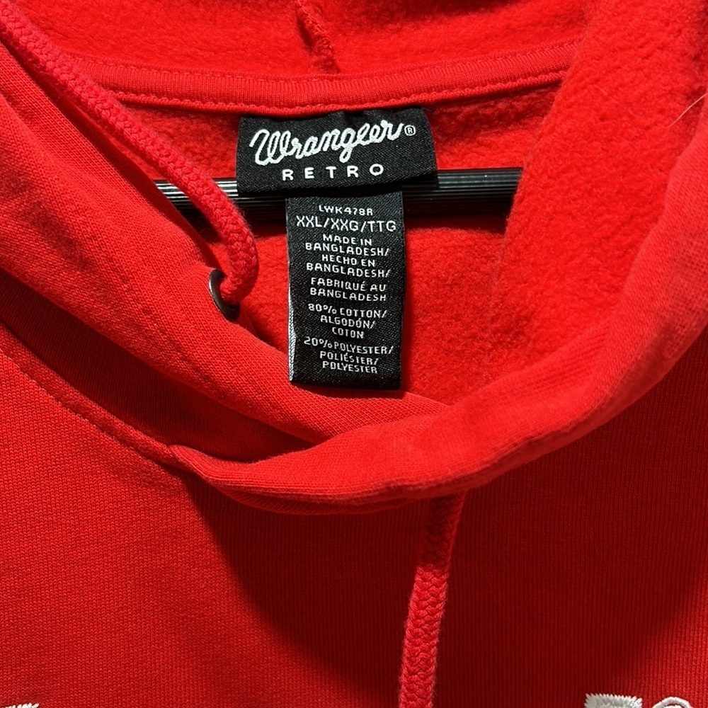WRANGLER  RETRO women’s red hoodie/sweater size XXL GUC… - Picture 8 of 11